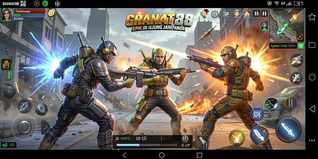 Tampilan aksi mendebarkan dari pertarungan di GRANAT88.