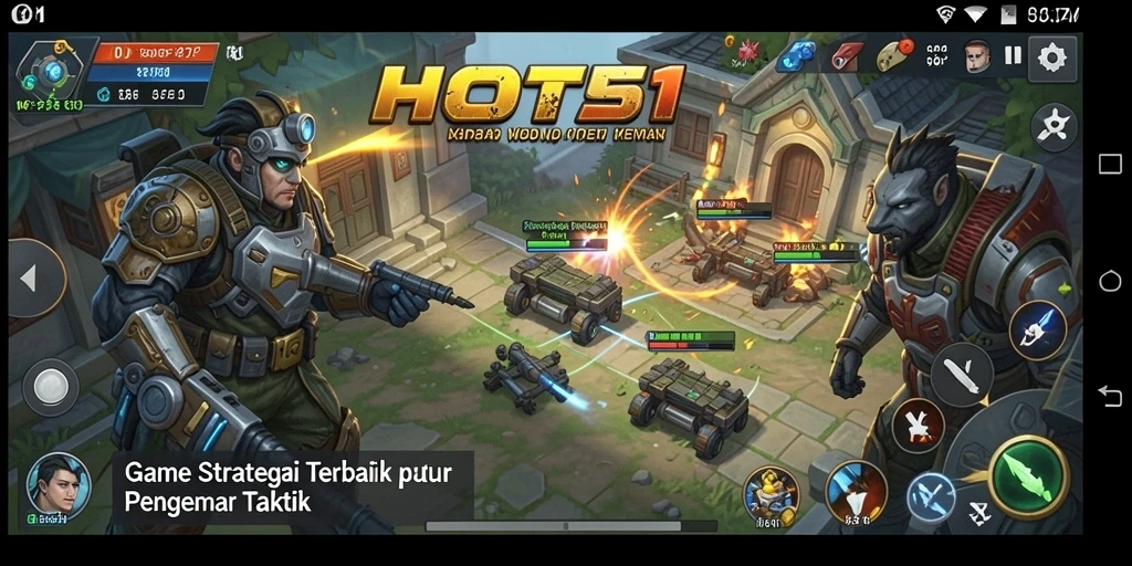 Gameplay HOT51 menantang dengan strategi taktis mendalam.