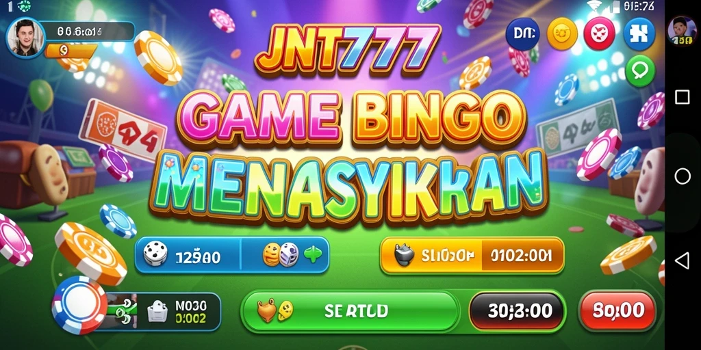 Tampilan gameplay seru dalam aplikasi Bingo JNT777.