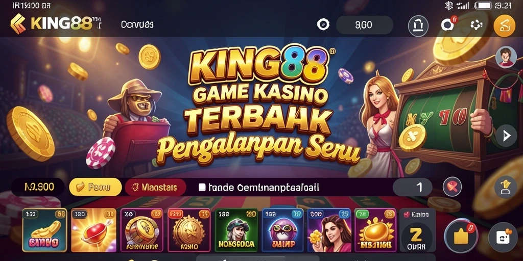 Screenshot KING88 menampilkan gameplay menarik dari permainan Kasino yang seru.