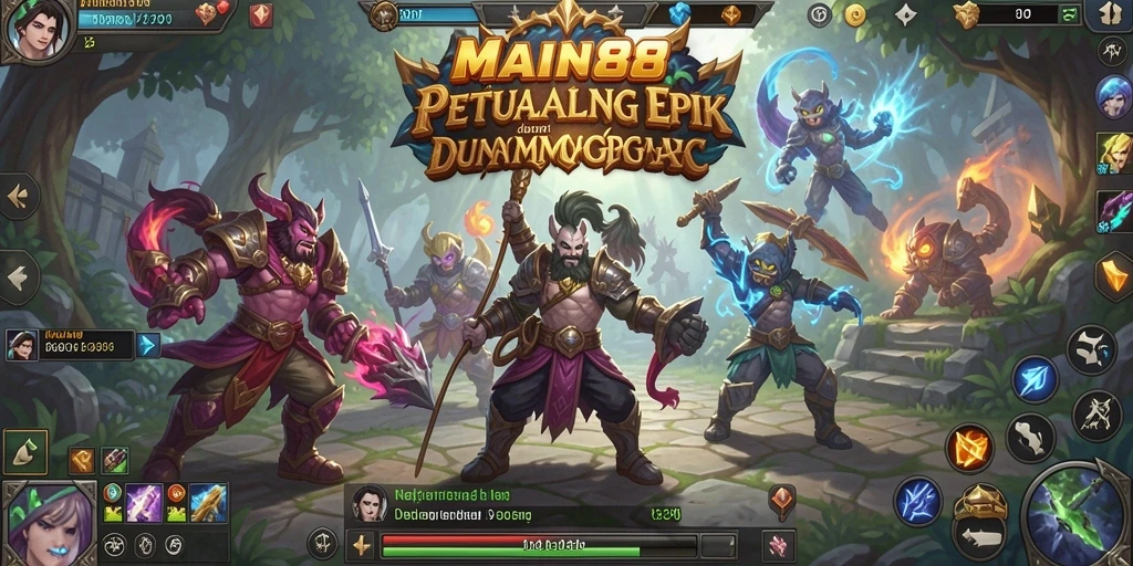 Tampilan gameplay seru dalam dunia MMORPG yang luas.
