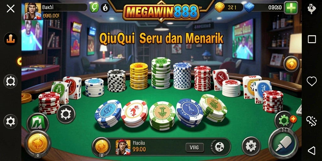 Tampilan gameplay QiuQiu di MEGAWIN888 yang mengasyikkan.