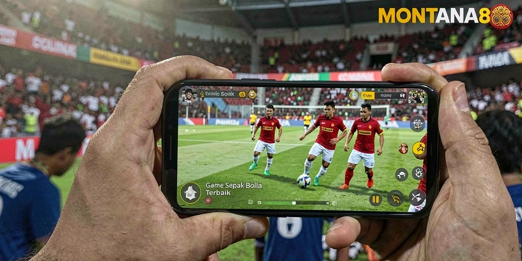 Tampilan gameplay menarik dari MONTANA88 saat pertandingan sepak bola.
