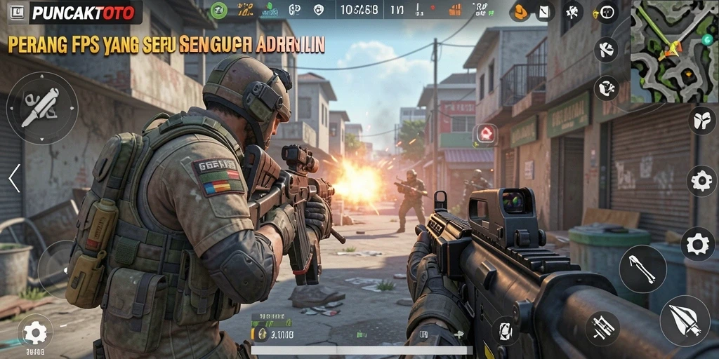 Gameplay intens di <strong>PUNCAKTOTO</strong> dengan pertempuran seru dan strategi tim.