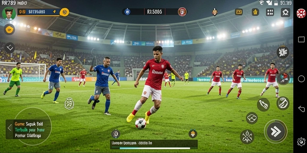 Tampilan menarik gameplay sepak bola dalam RR789.