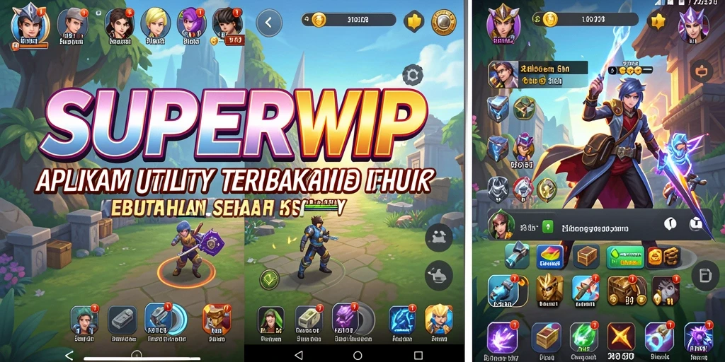 Tampilan antarmuka SUPERVIP yang modern dan intuitif.
