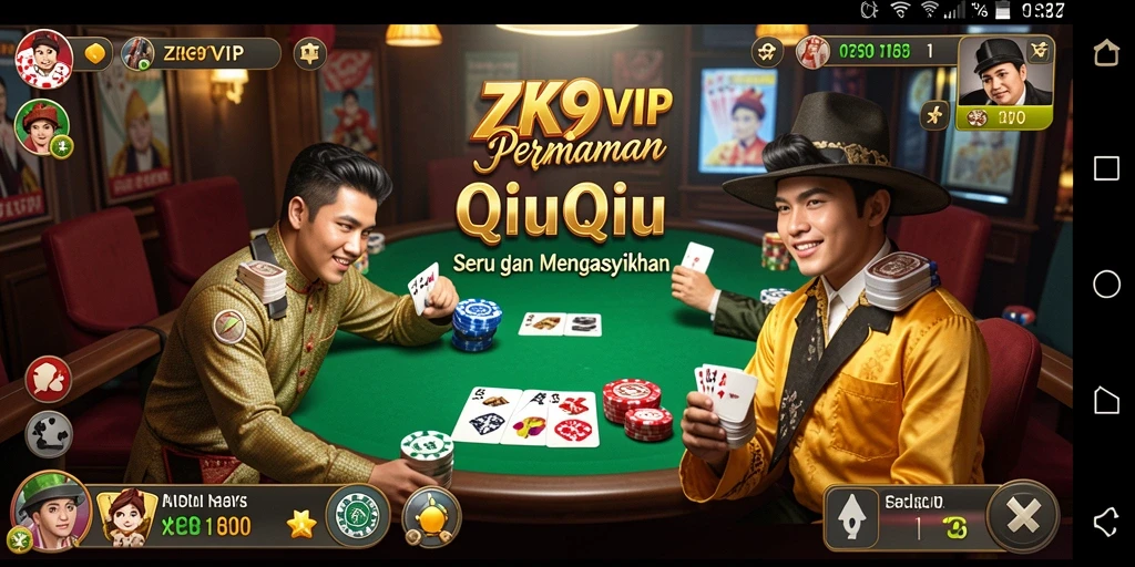 Gameplay QiuQiu ZK9VIP yang seru dan menantang.